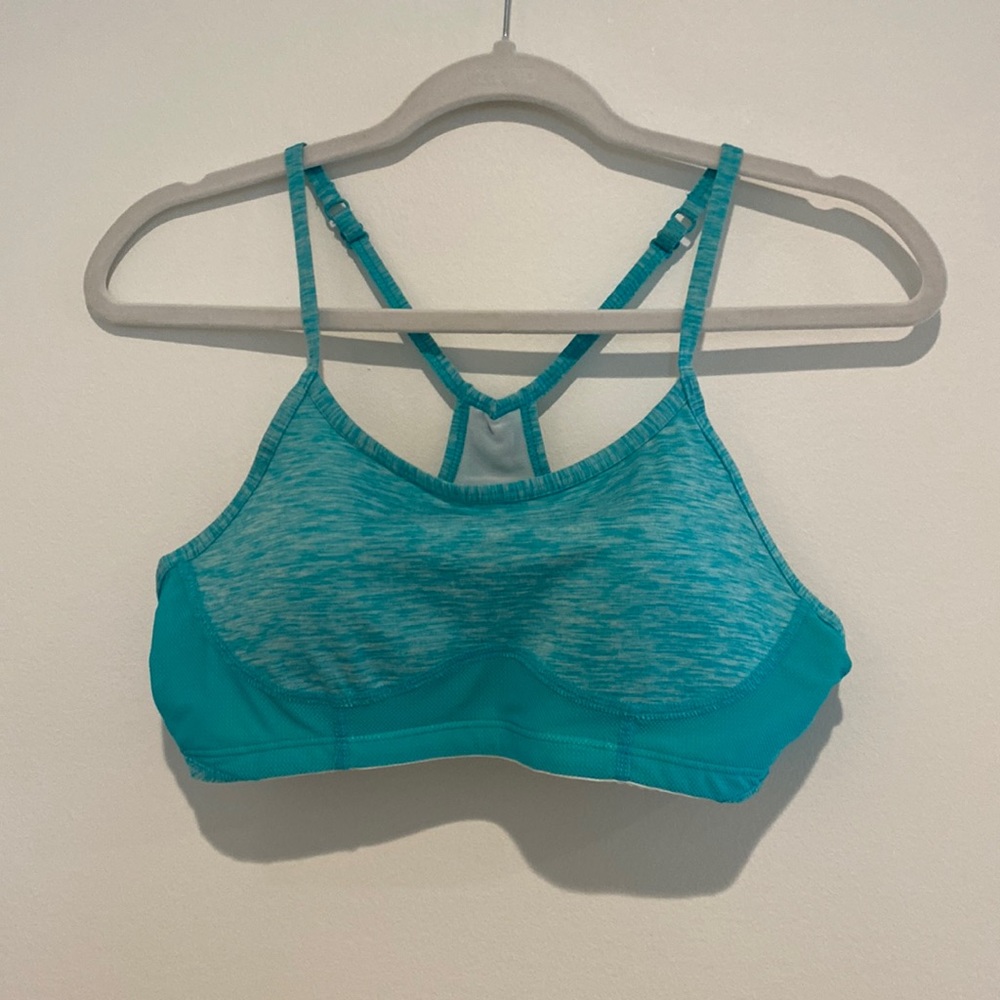 Blue new balance sports bra.